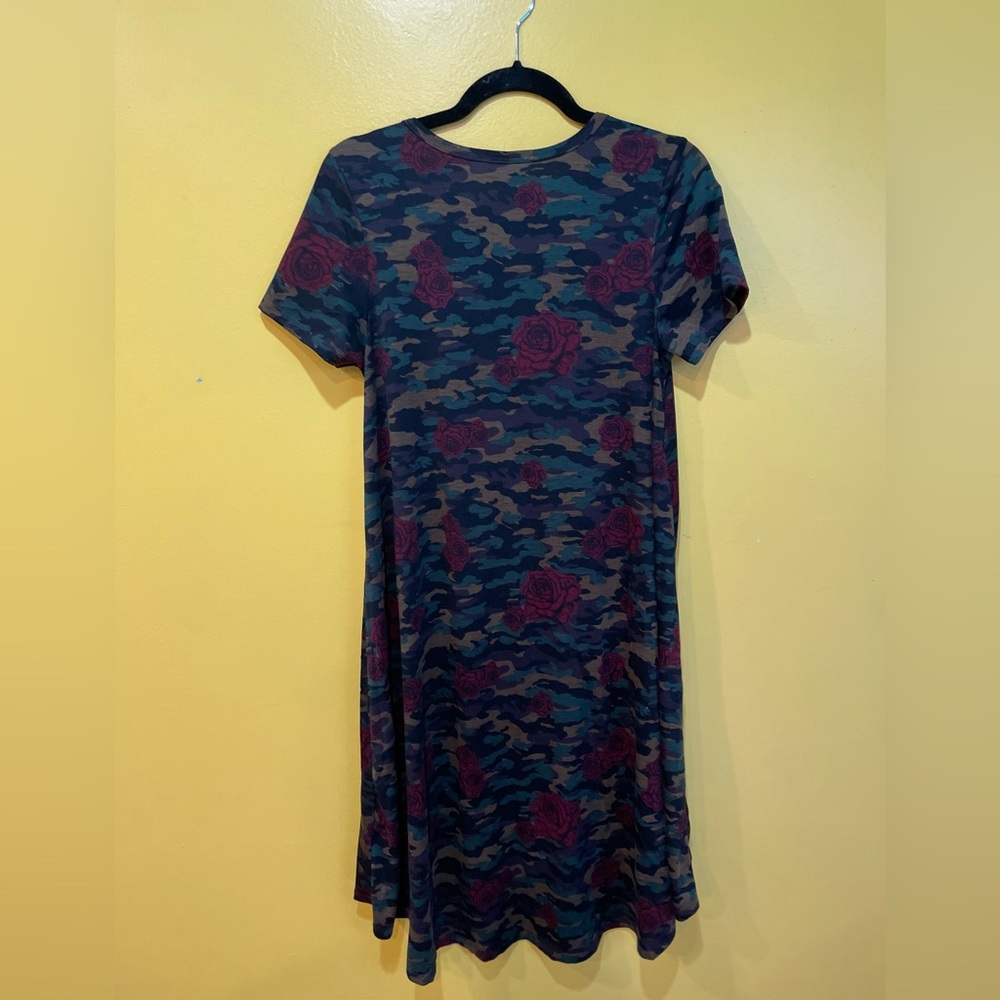 LULAROE CAMO ROSE DRESS - Picture 3 of 4